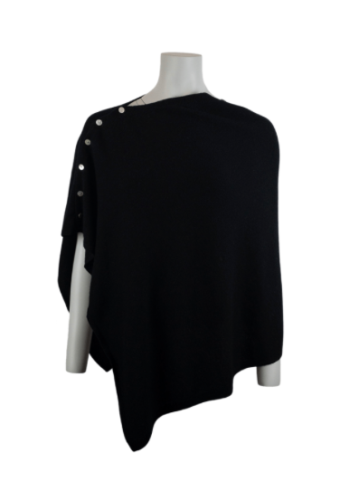 Poncho med knappar